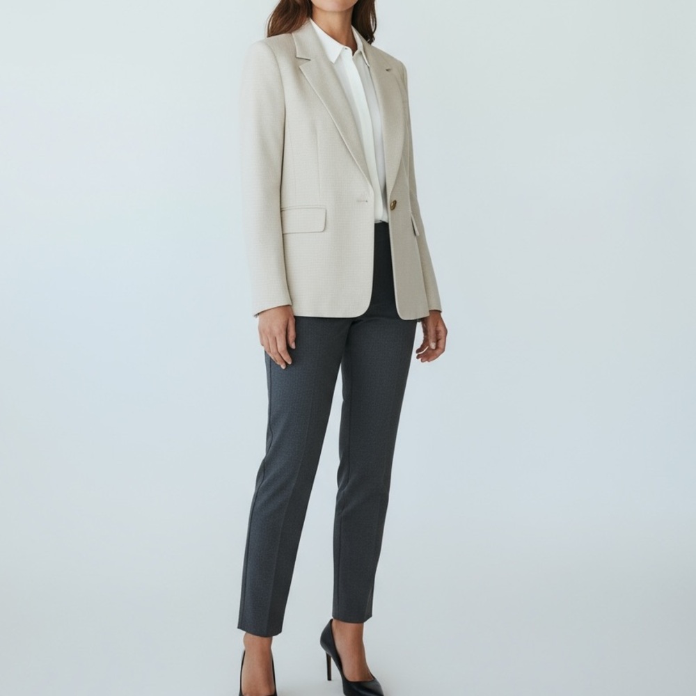 Dolce Cabo Cream career size XL business popover‎ Blazer jacket
